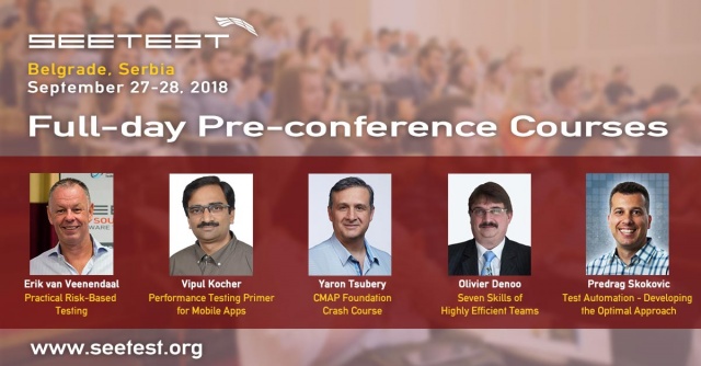 Announcing our pre-conference courses at SEETEST 2018!