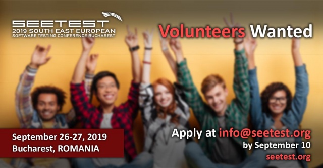 SEETEST 2019 is looking for dedicated volunteers!