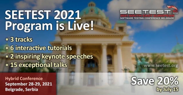 SEETEST 2021 Program is Live Now