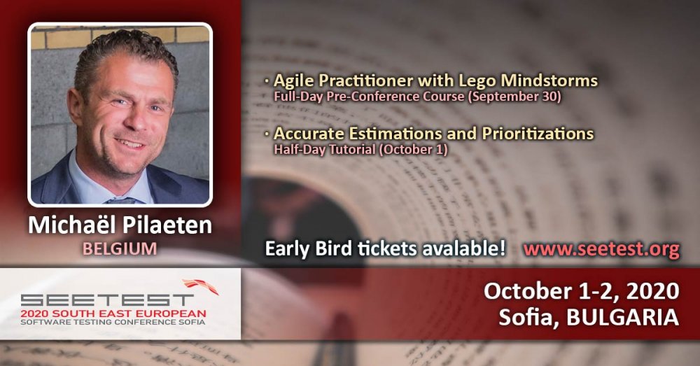 Michael Pilaeten is our next tutorial speaker at SEETEST 2020!