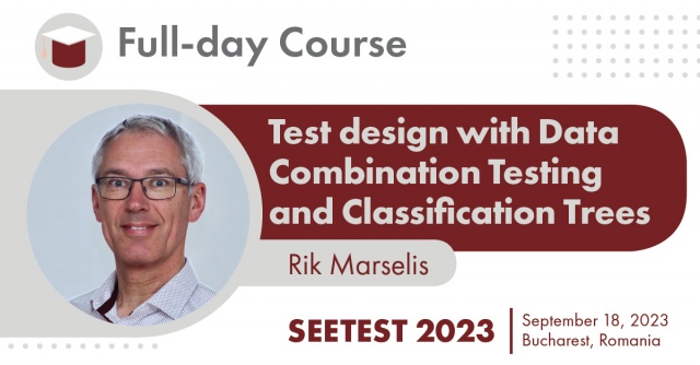 Second pre-conference course announced - Test design with Data Combination Testing and Classification Trees by Rik Marselis!