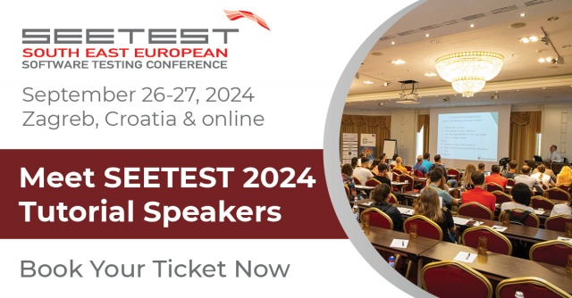 All tutorials for SEETEST 2024 now announced!