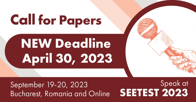 Call for Papers deadline for SEETEST 2023 is now extended!