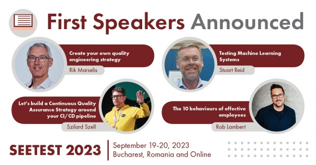 First four tutorials at SEETEST 2023 announced!